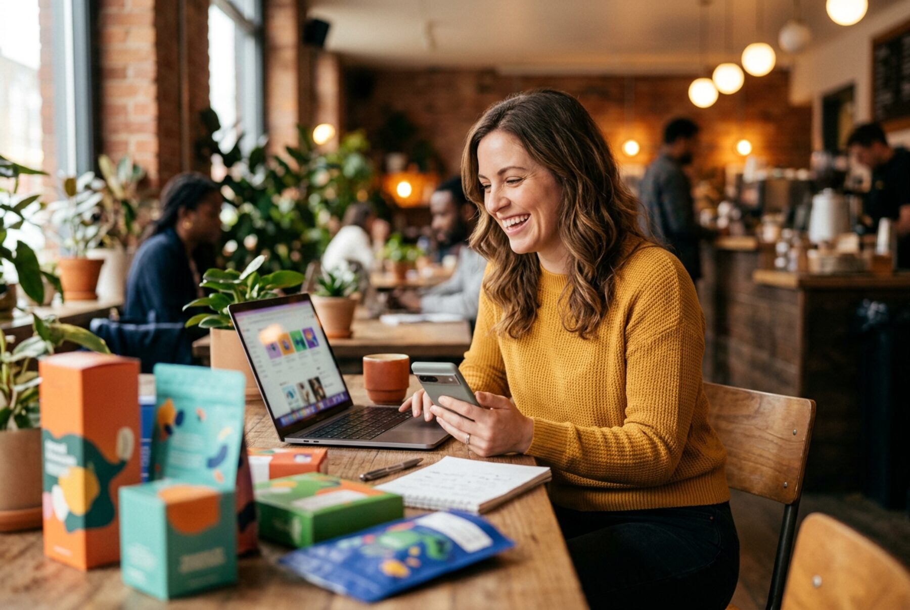 A brand manager at work